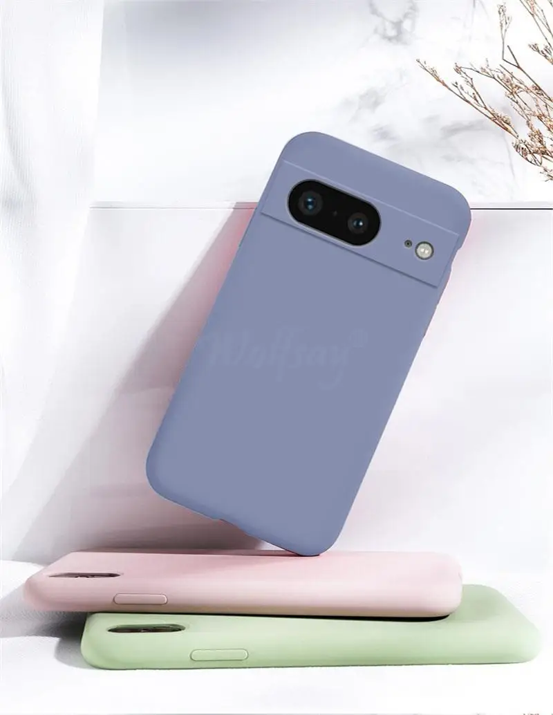 Funda de silicona líquida Wolfsay para Google Pixel