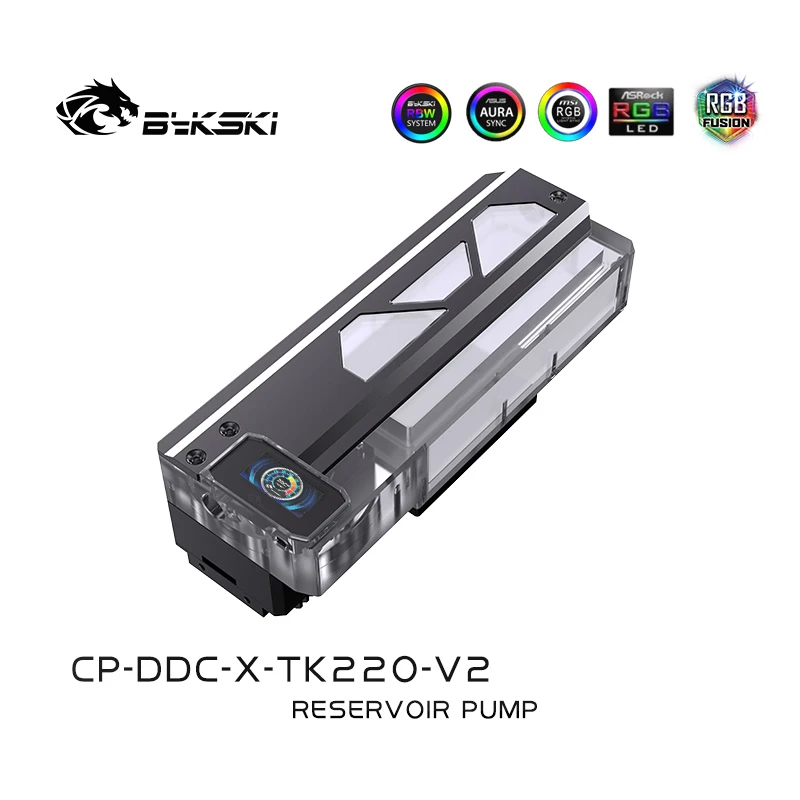 Bykski Bomba Depósito AIO Refrigeración Líquida Acrílica RGB - imagen 3