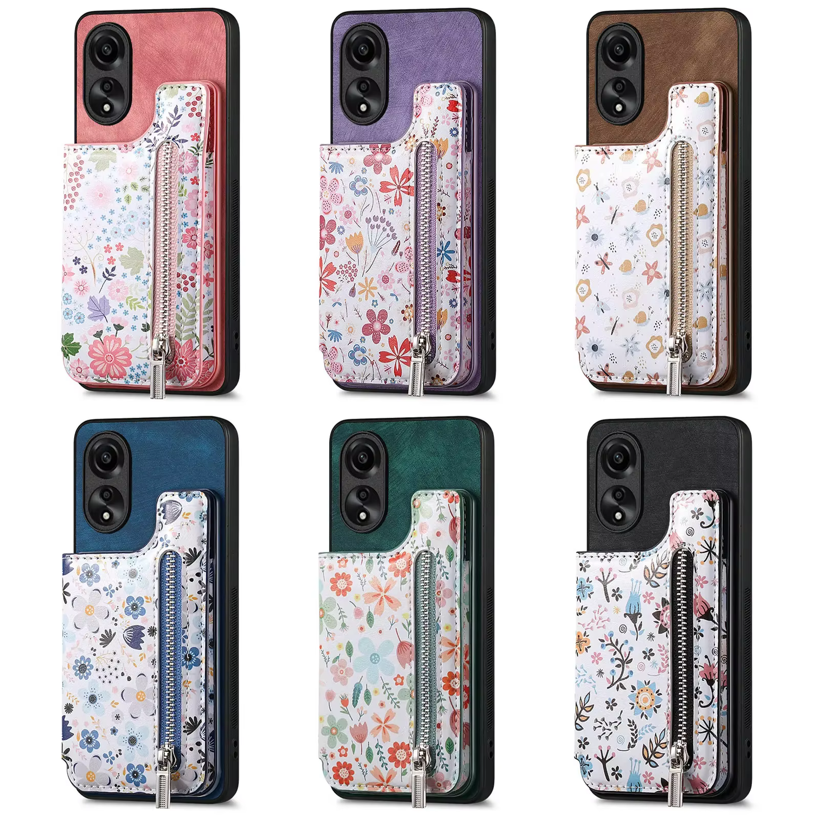 Funda cuero OPPO Realme con tarjetero – A78 A58 A93 C55 - imagen 4