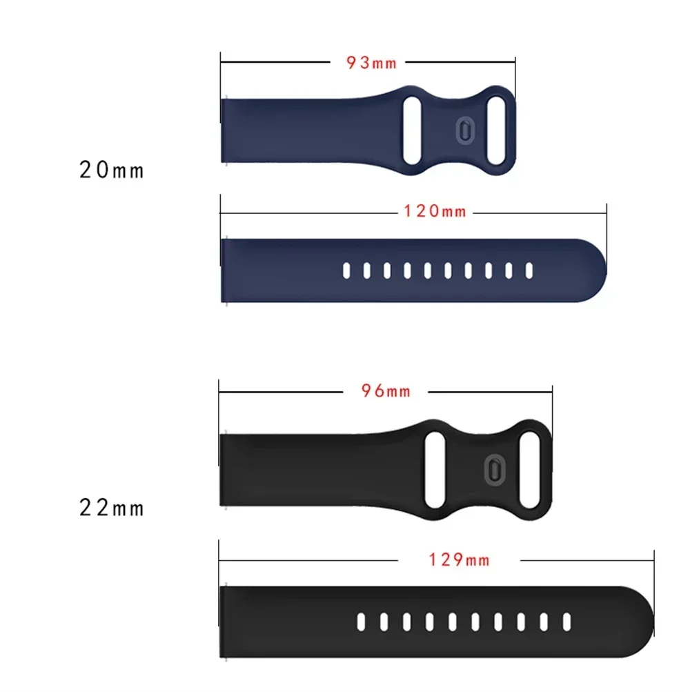 Correa de silicona para smartwatch vista lateral