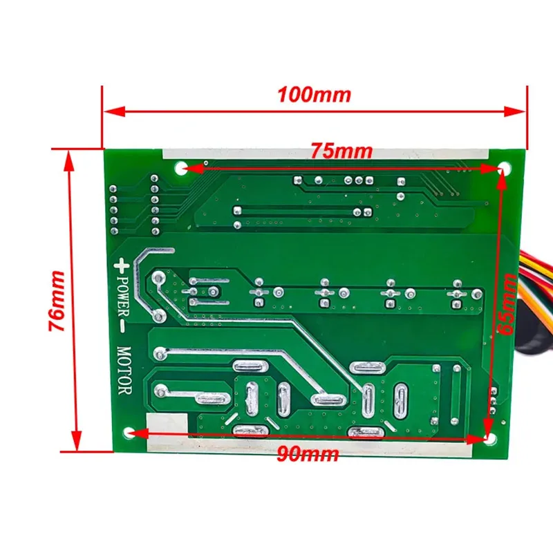 Pantalla digital del módulo controlador de motor DC