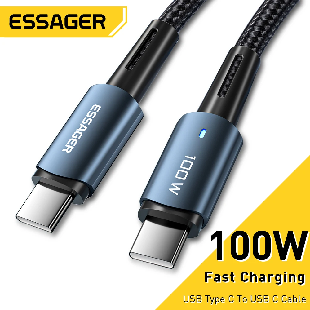 Essager PD100W Cable USB-C Carga Rápida QC 4.0