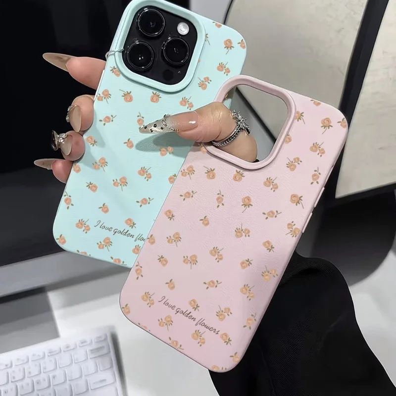 Funda Silicona iPhone 16 Pro Max / 15 – Lichi Flores Rosas Antigolpes - imagen 2