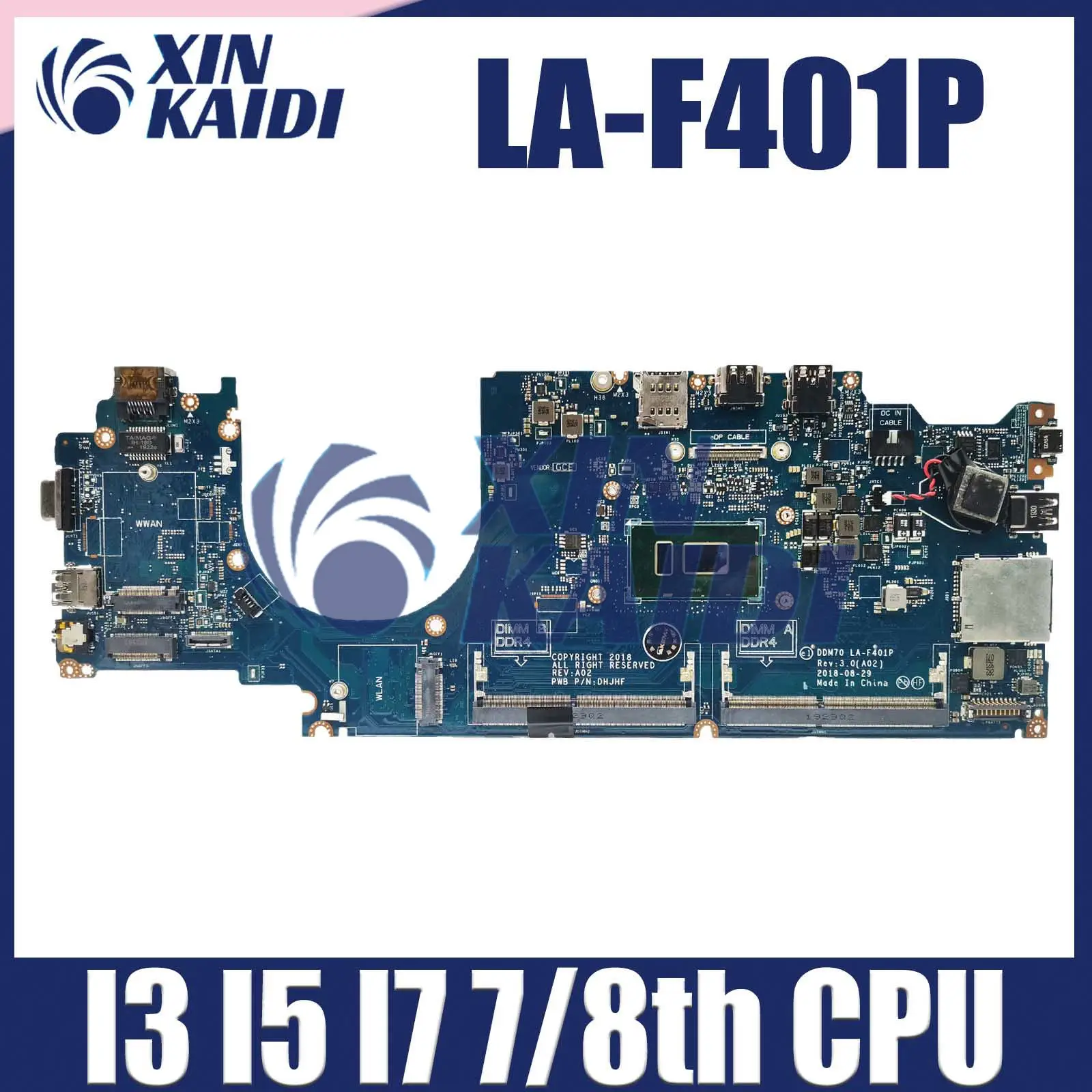 Dell Latitude E5490 Placa Base LA-F401P Compatible i3 i5 i7