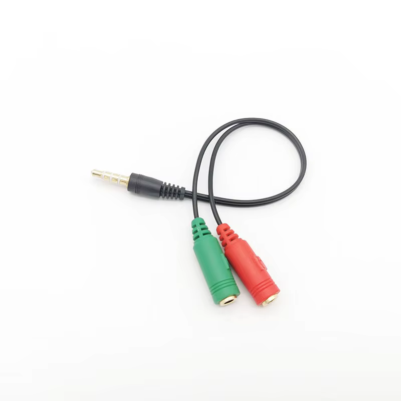 Adaptador Jack 3.5mm Doble Hembra a Macho para Auriculares y Micrófono - imagen 2