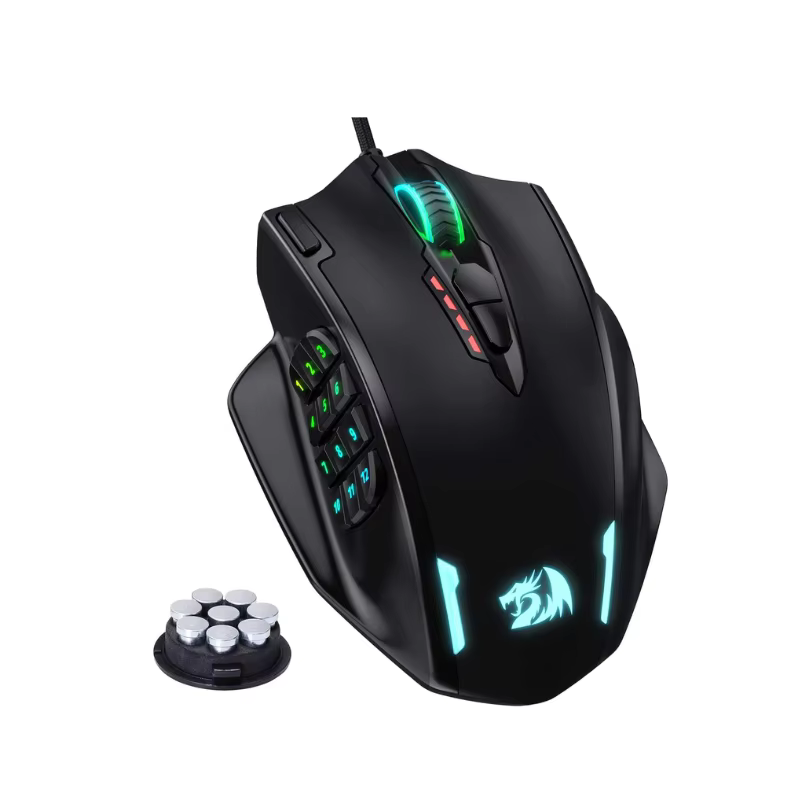 Ratón gaming Redragon M908 RGB USB programable 12400 DPI