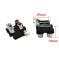 Conector RCA hembra AV audio y vídeo para montaje en placa PCB
