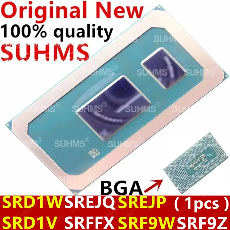 Procesador Intel BGA vista frontal