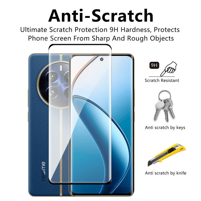 Realme 12 Pro Plus Protector Vidrio Templado Curvo 3D