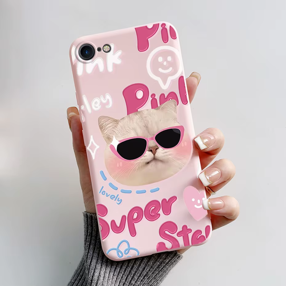 Funda en color rosa suave