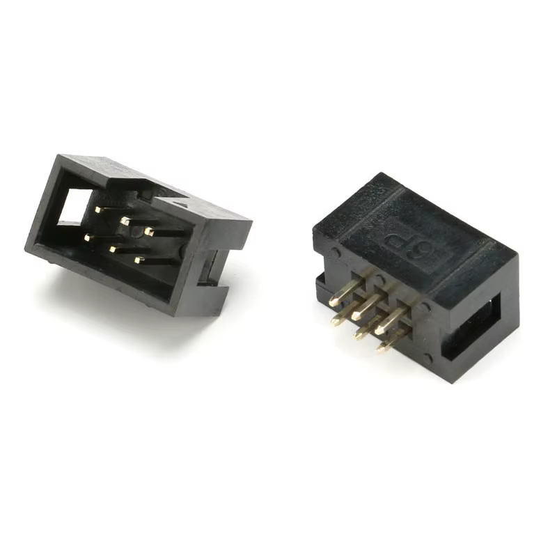 Vista lateral del conector IDC macho