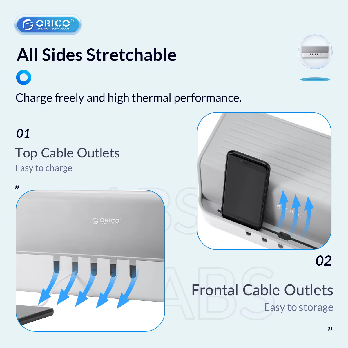 Espacio para baterías y cableado