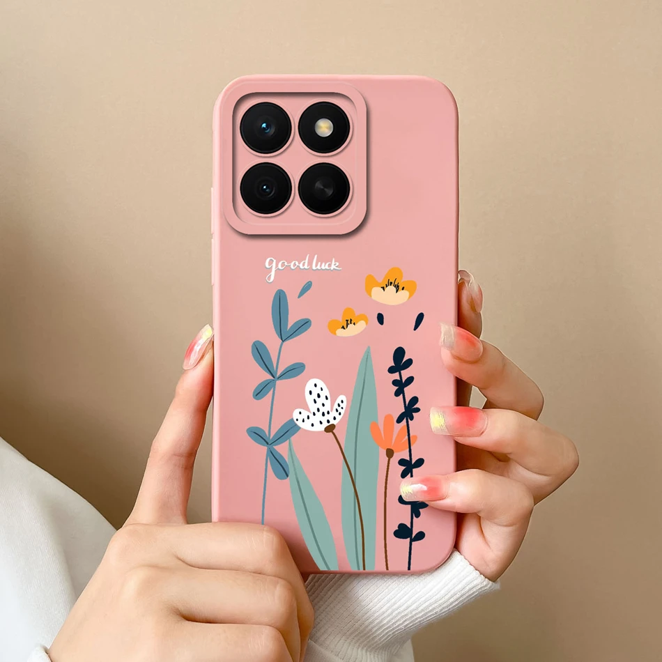 Funda Silicone Honor X8C – Protección Reforzada Caramelo