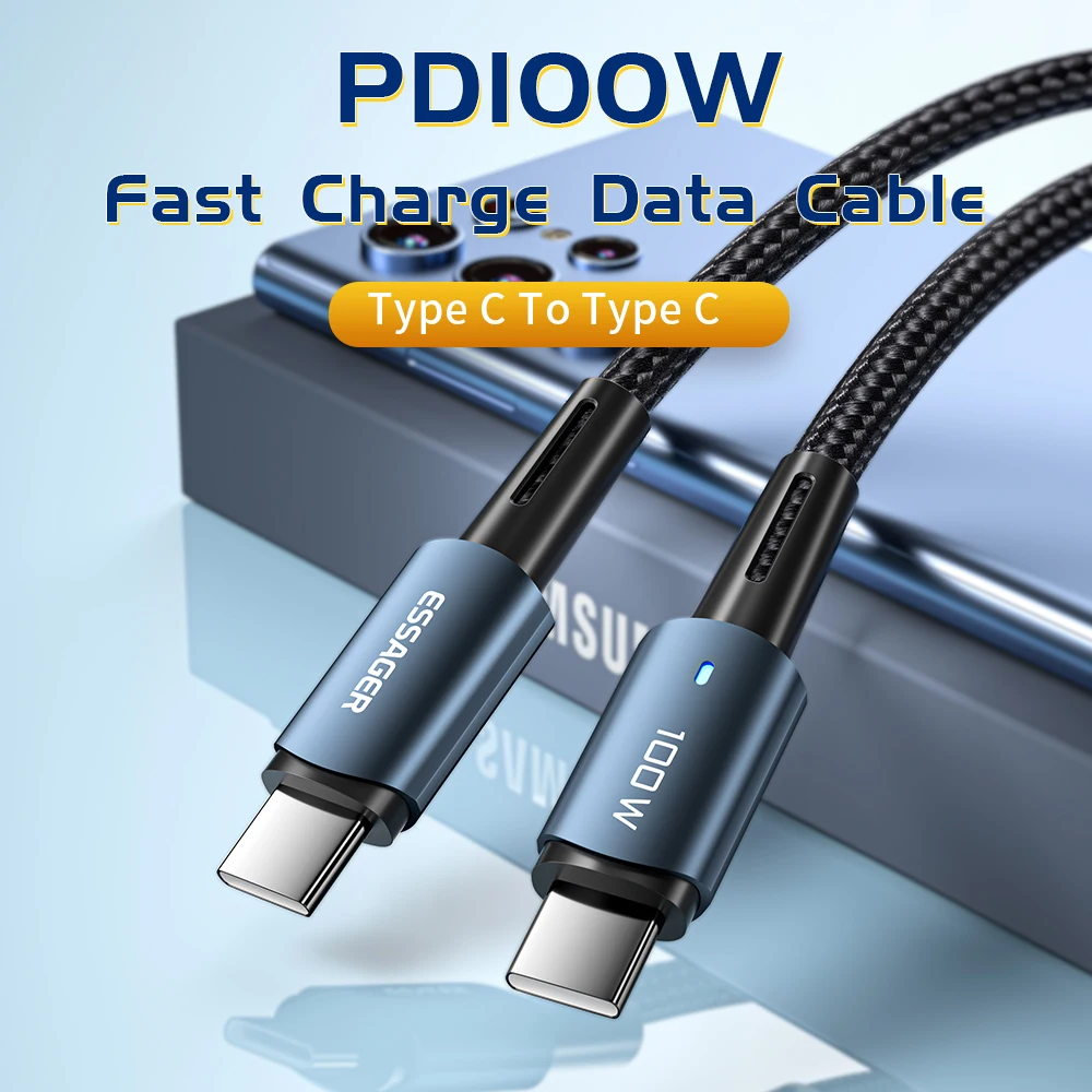 Essager PD100W Cable USB-C Carga Rápida QC 4.0 - imagen 5