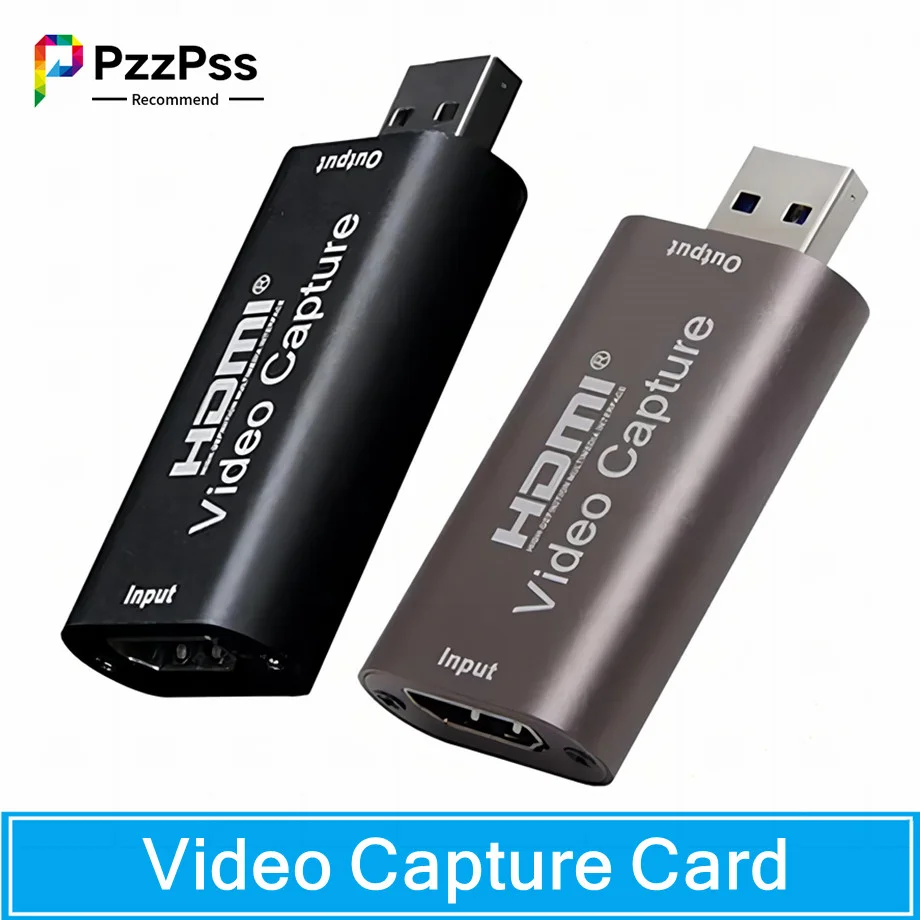 Tarjeta de captura 4K USB 3.0 HDMI para PS4, PC y cámaras
