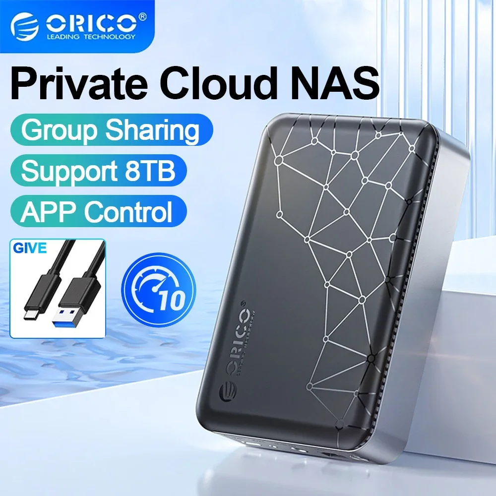 ORICO NAS para disco duro – almacenamiento en red con acceso remoto