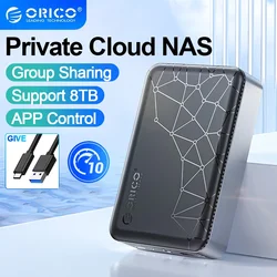 ORICO NAS para disco duro – almacenamiento en red con acceso remoto