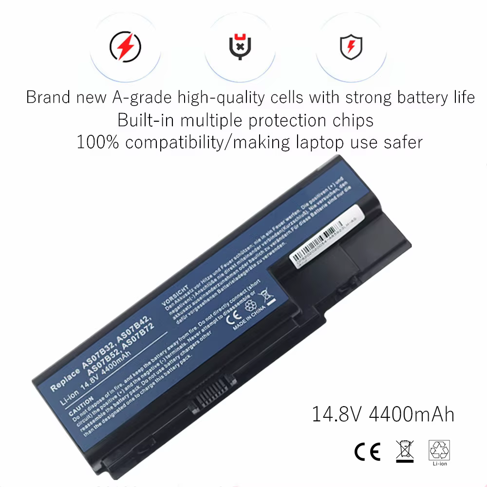 Batería Acer Aspire AS07B32/AS07B52 para portátil compatible - imagen 4