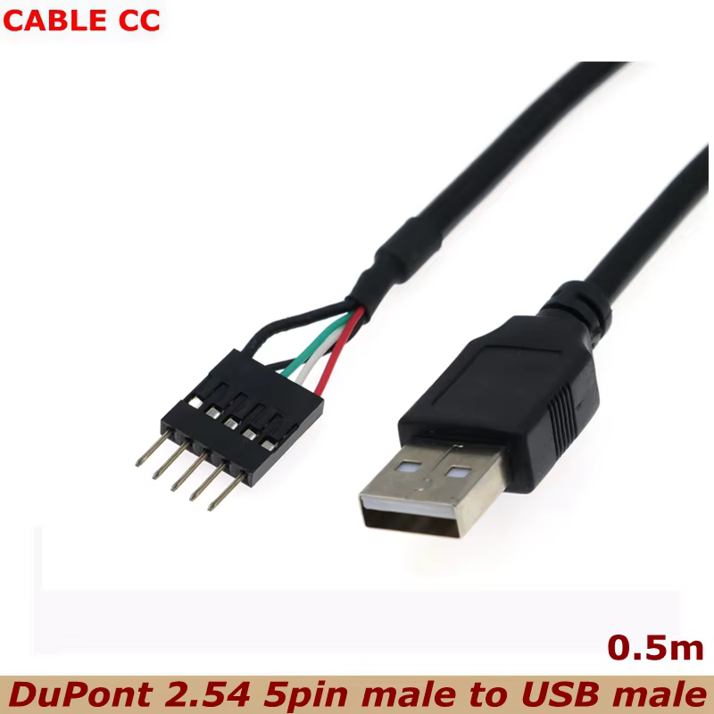 Conector USB 2.0 en PCB, vista lateral