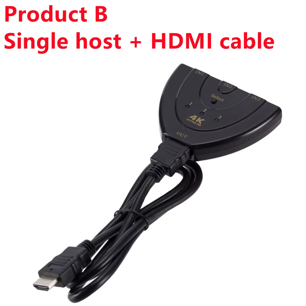 Detalle de entrada HDMI 3 en 1