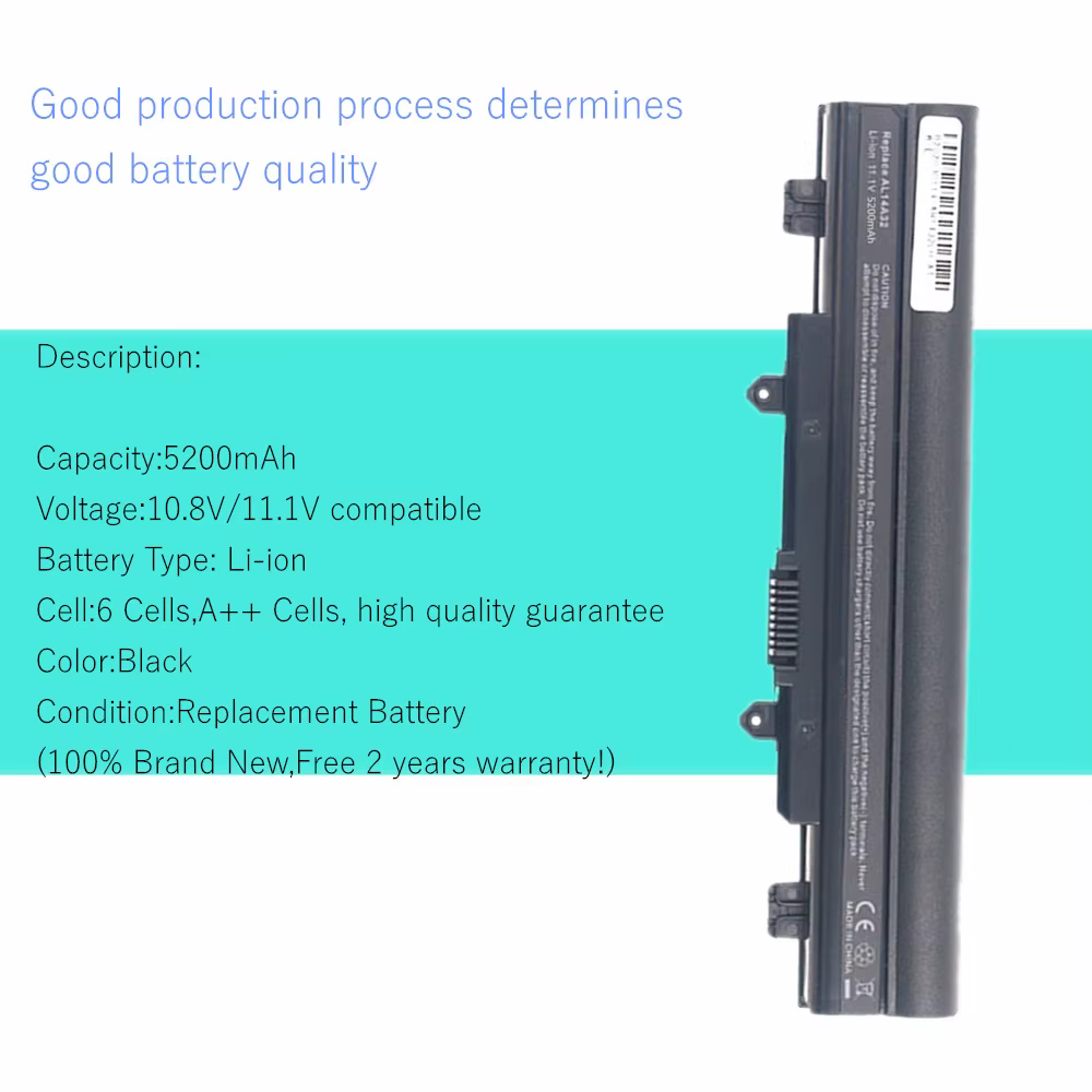 Batería para Acer Aspire E14 E15 vista frontal