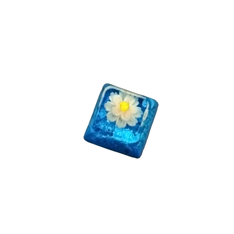 Anne Pro 2 / GK64 Teclas Mecánicas RGB Resina Flores Artesanales - imagen 5