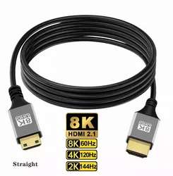 Cable Micro HDMI 8K para GoPro, Raspberry Pi y Cámaras