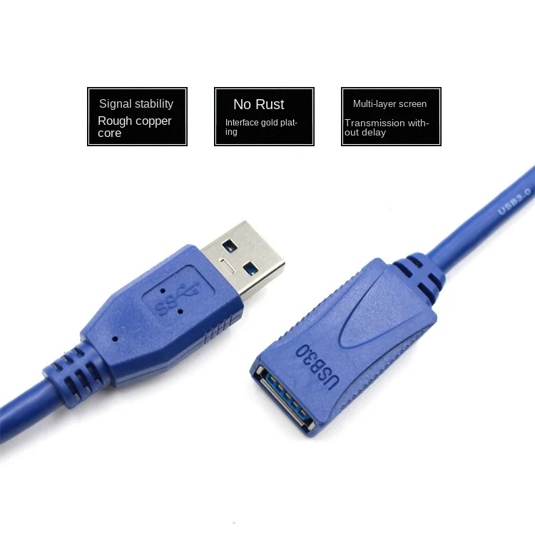 Cable conectado mostrando flexibilidad