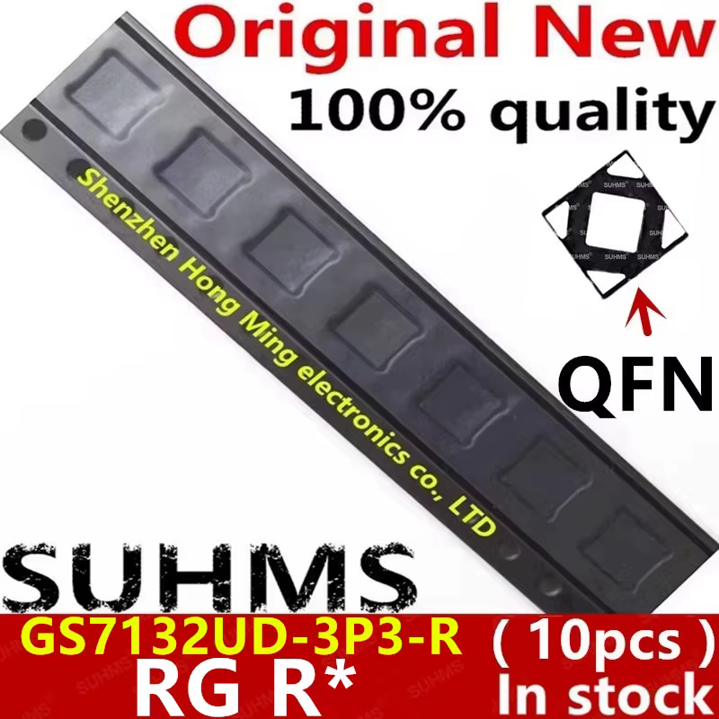 Vista frontal del chip GS7132UD