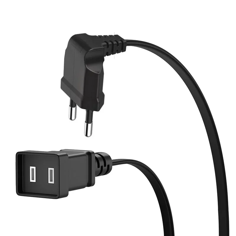 Adaptador Enchufe Americano Europeo con Cable de Viaje - imagen 2