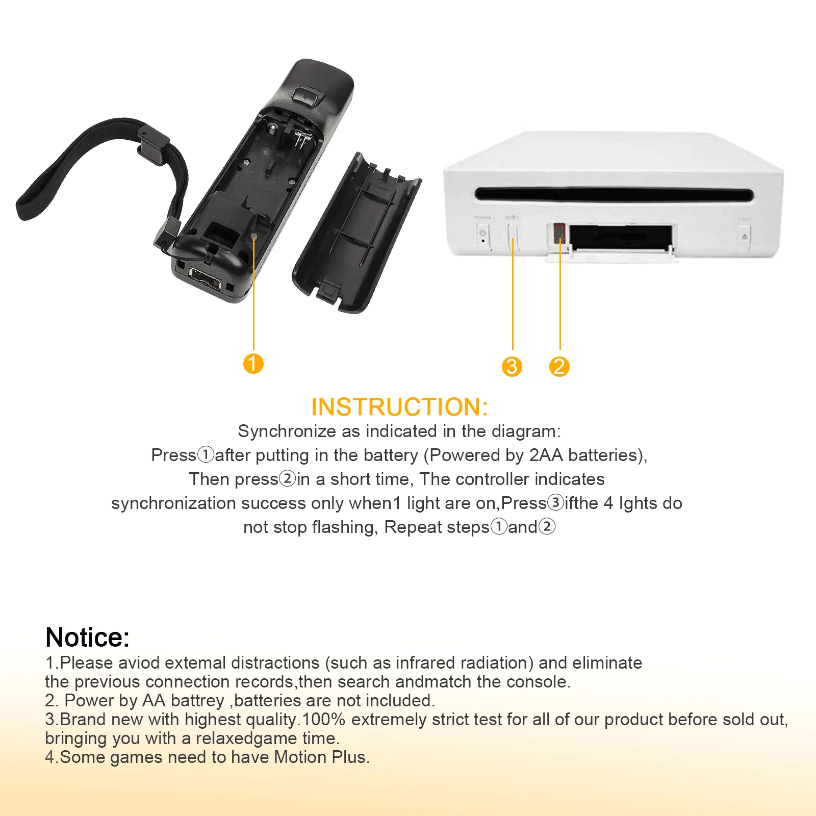 Mando inalámbrico para Nintendo Wii con MotionPlus integrado - imagen 4