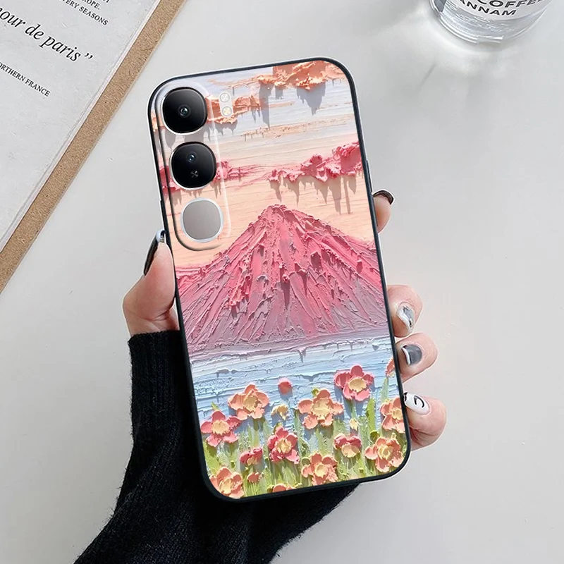 Funda negra con tacto suave