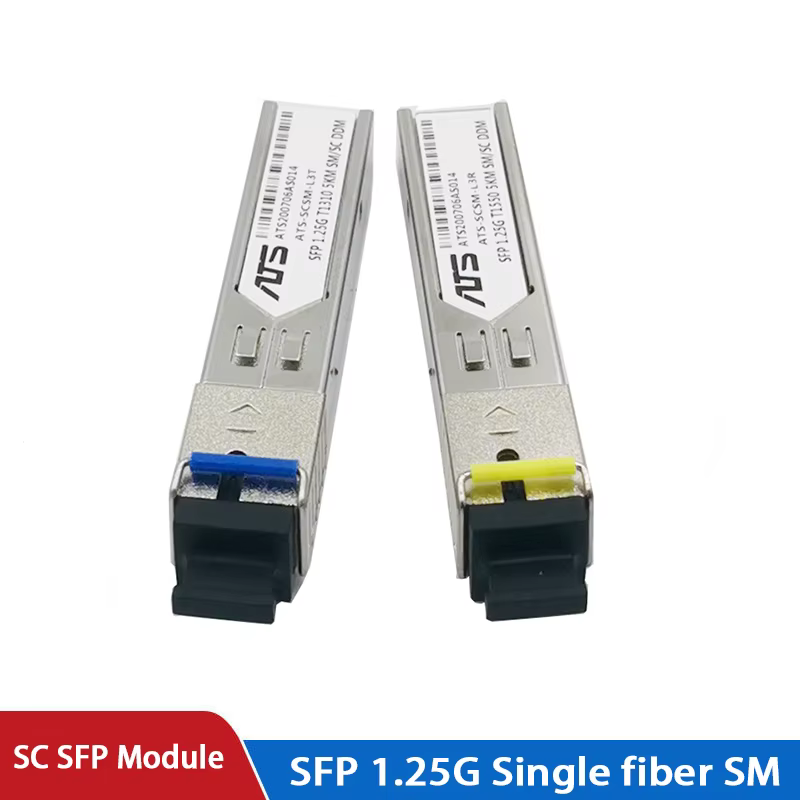 Vista frontal del transceptor SFP BiDi