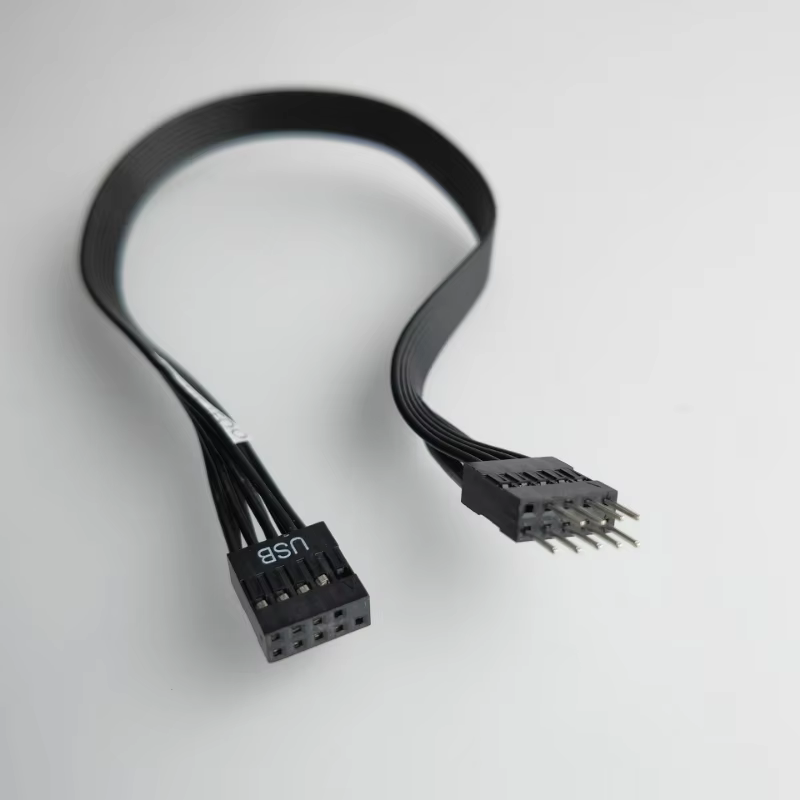Vista del conector macho del cable USB 2.0