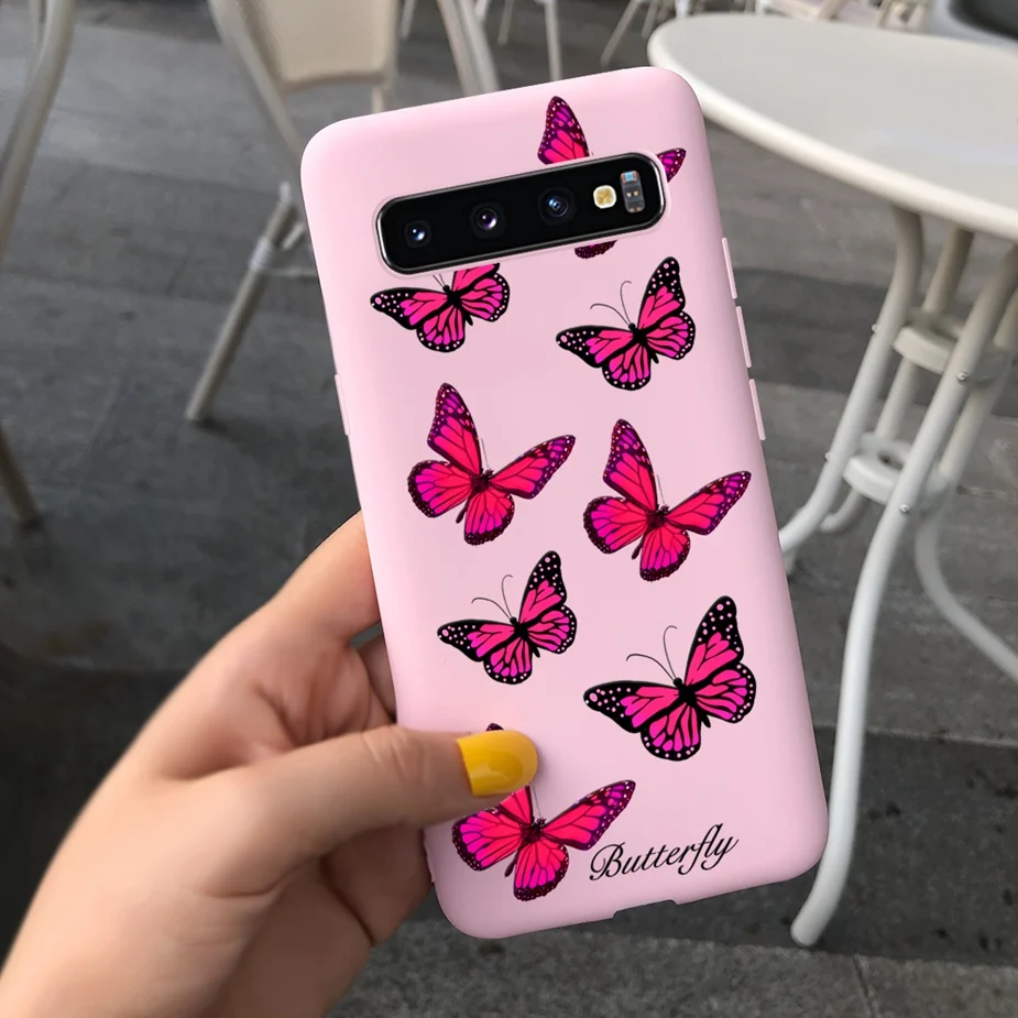 Funda de silicona color caramelo para Samsung Galaxy S10