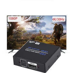 Divisor HDMI 4K 1x4/1x2 - Salidas Duales, HDCP 1.4, 30Hz