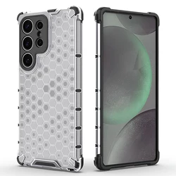 Funda Samsung Galaxy S25 Ultra Honeycomb con Anillo Transparente