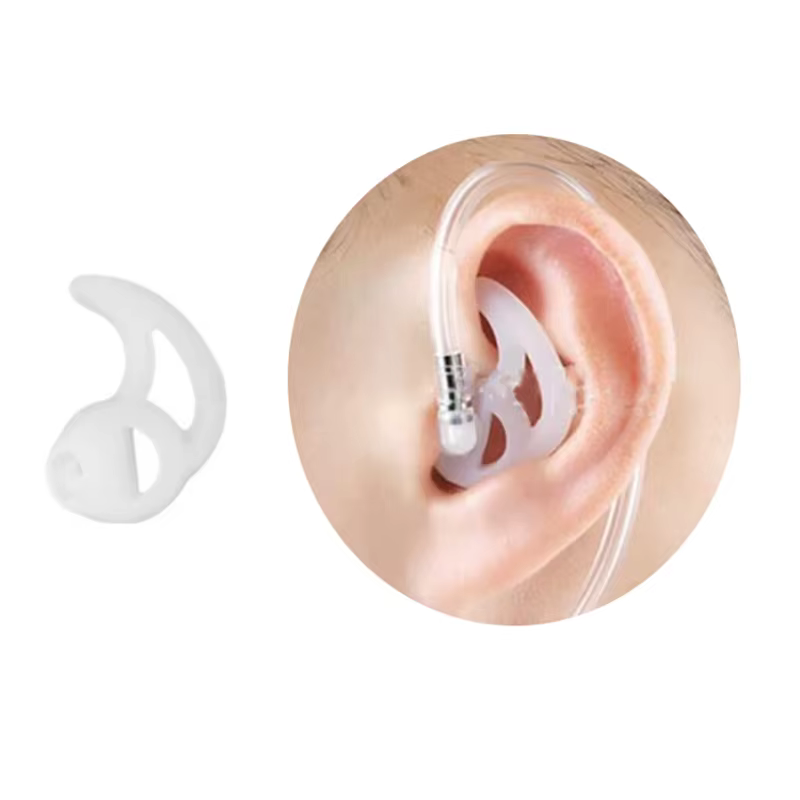 Instalación de las aletas en el auricular