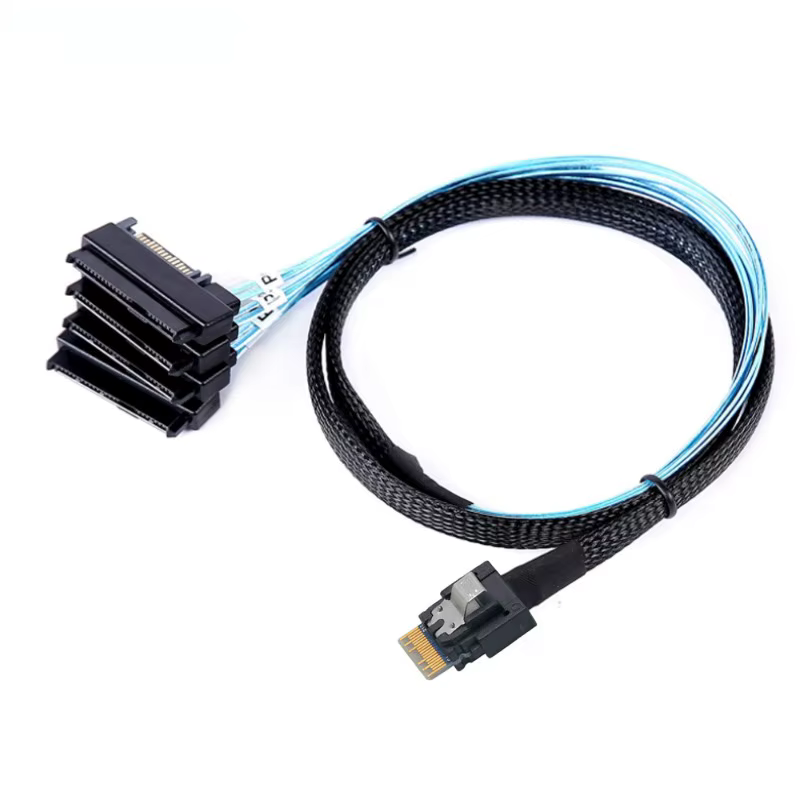Comparación de conectores SAS en el cable ST-JY
