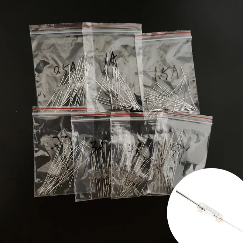 Fusibles Vidrio Rápido 250V 3x10mm 0.5A-5A Juego 7 Tipos 140 Piezas - imagen 2