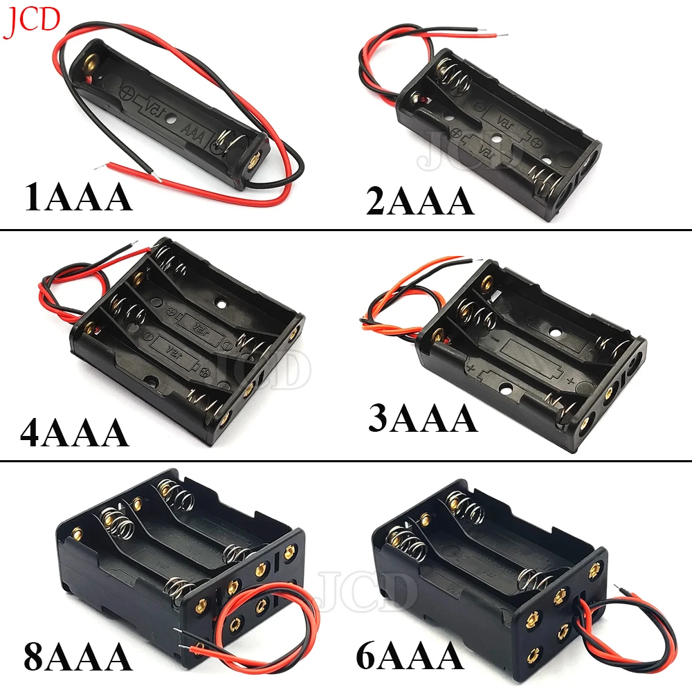 Portapilas AAA 8 Ranuras - Soporte con Cables 1,5V - imagen 5