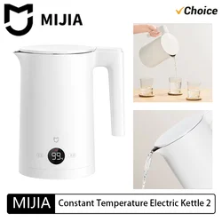 Nuevos Hervidores Eléctricos MIJIA de Temperatura Constante, 2 de Acero Inoxidable, Pantalla LED, Cuatro Modos de Termo, Hervidor para Té y Café, 1800W, 220V