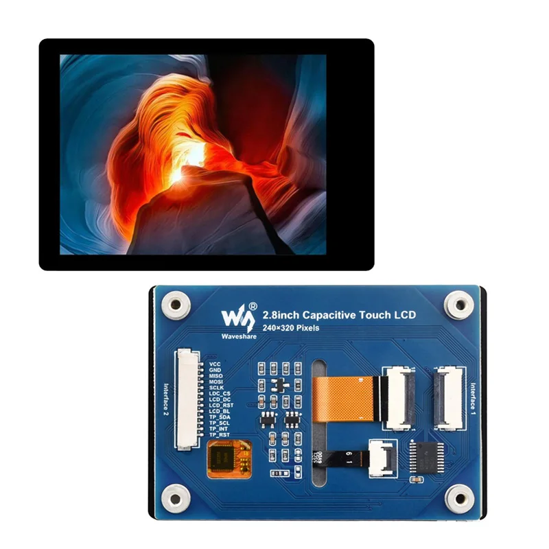 Módulo Pantalla TFT 2.8" Táctil – Compatible Raspberry Pi y ESP32S3 - imagen 5
