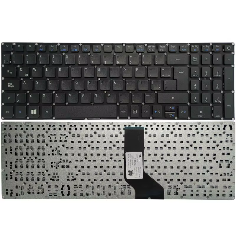 Teclado para Acer Aspire vista de teclas y conexión
