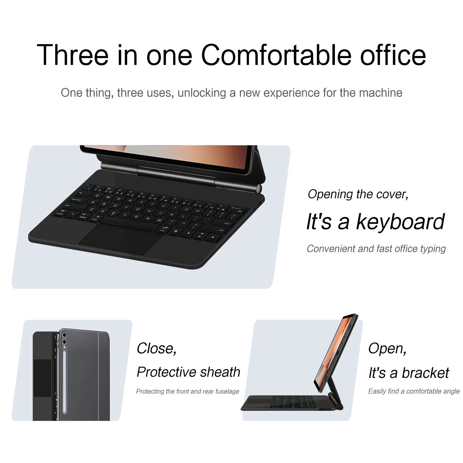 Funda Teclado Magnético Samsung Galaxy Tab S10 y S9 - imagen 3