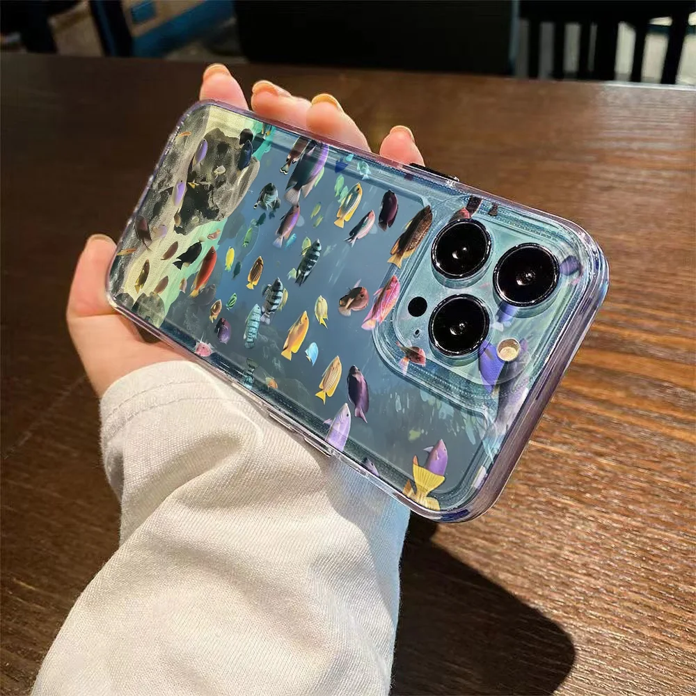 Funda Transparente iPhone Peces – Silicona Suave Antigolpes - imagen 2