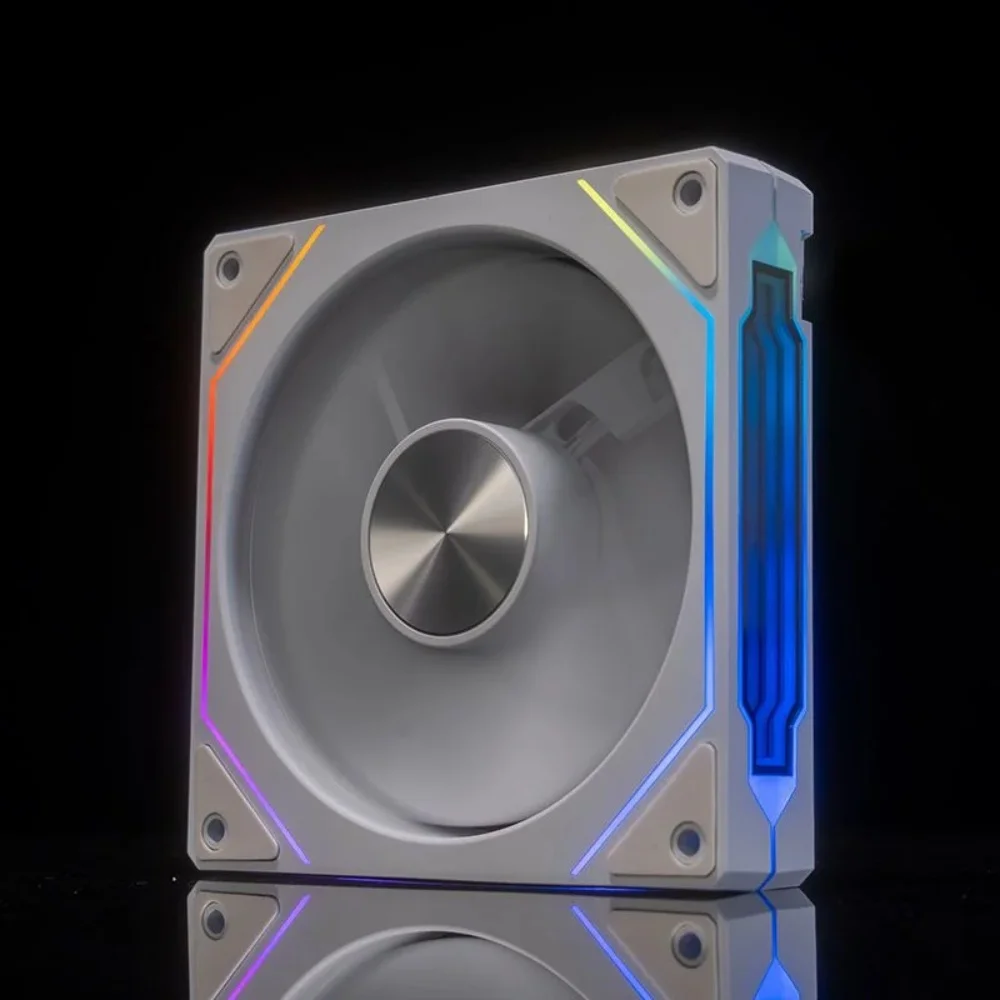 Ventilador PC 120mm ARGB PWM Silencioso Efecto Espejo Infinito - imagen 3