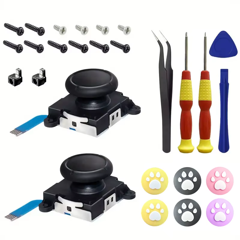 Kit Joysticks Nintendo Switch Joy-Con con Herramientas Reparación - imagen 5