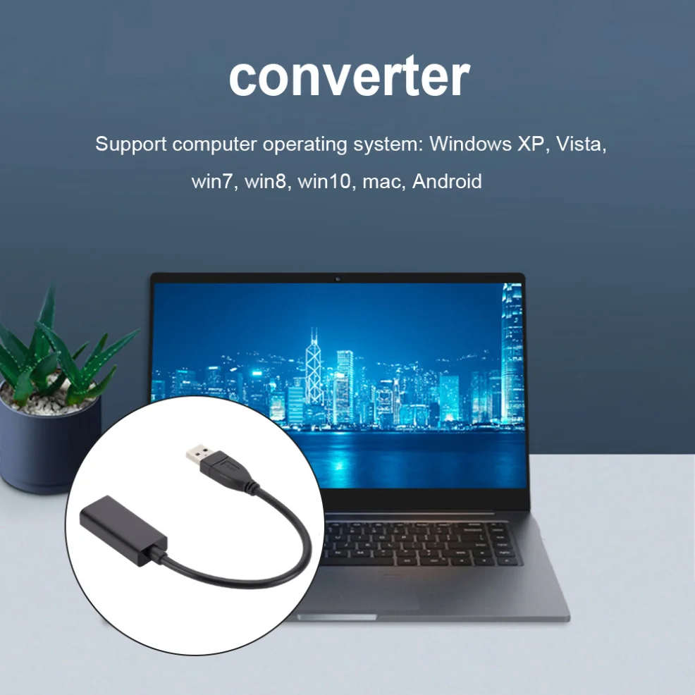 Vista del puerto HDMI del adaptador