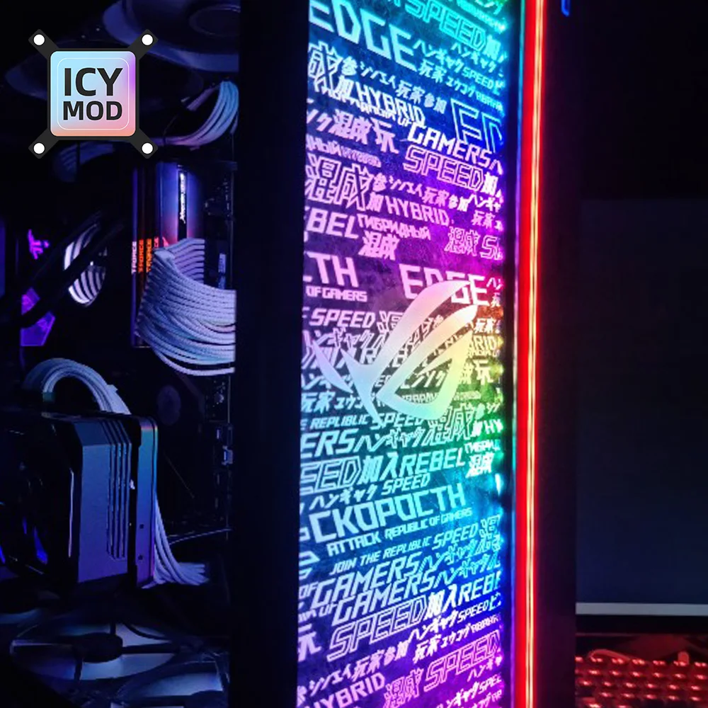 Panel Infinity RGB para PC con iluminación 3D y decoración de chasis - imagen 3